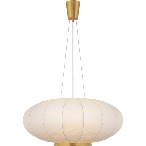 Barbara Barry Moon 1 Light 36 inch Soft Brass Hanging Shade Ceiling Light, Large