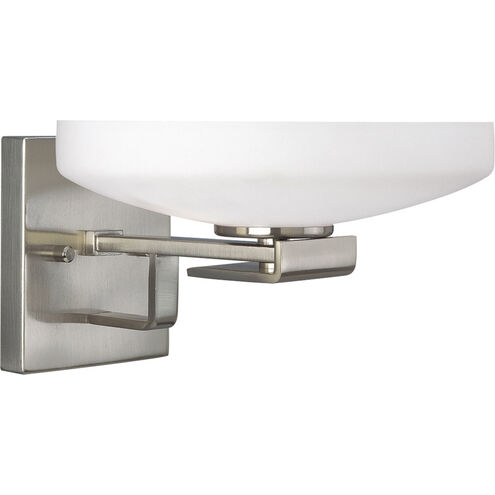 International 2 Light 10 inch Brushed Nickel Bath Vanity Wall Light