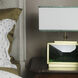 Celeste 21 inch 60 watt Polished Brass and Green Table Lamp Portable Light