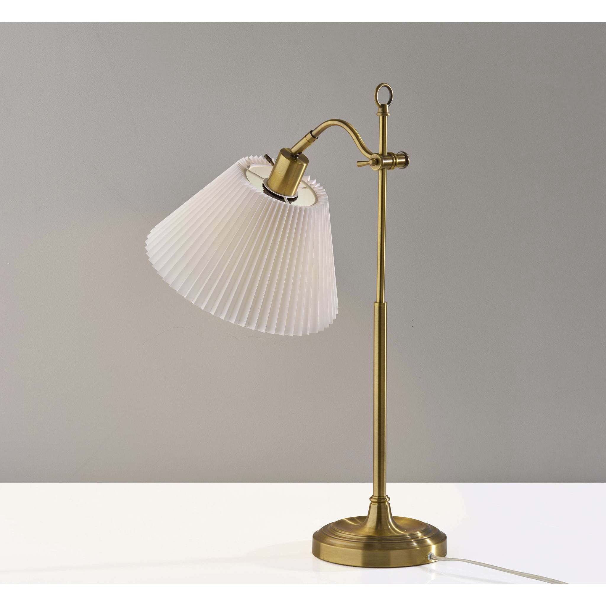 Derby 26 inch 60.00 watt Antique Brass Table Lamp Portable Light