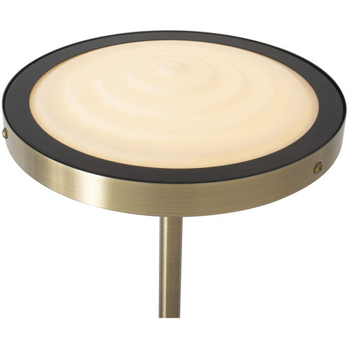 Redondo 72 inch 14.00 watt Matte Black and Weathered Brass Torchiere Portable Light