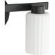 Bedminster 2 Light 14.5 inch Matte Black Vanity Light Wall Light