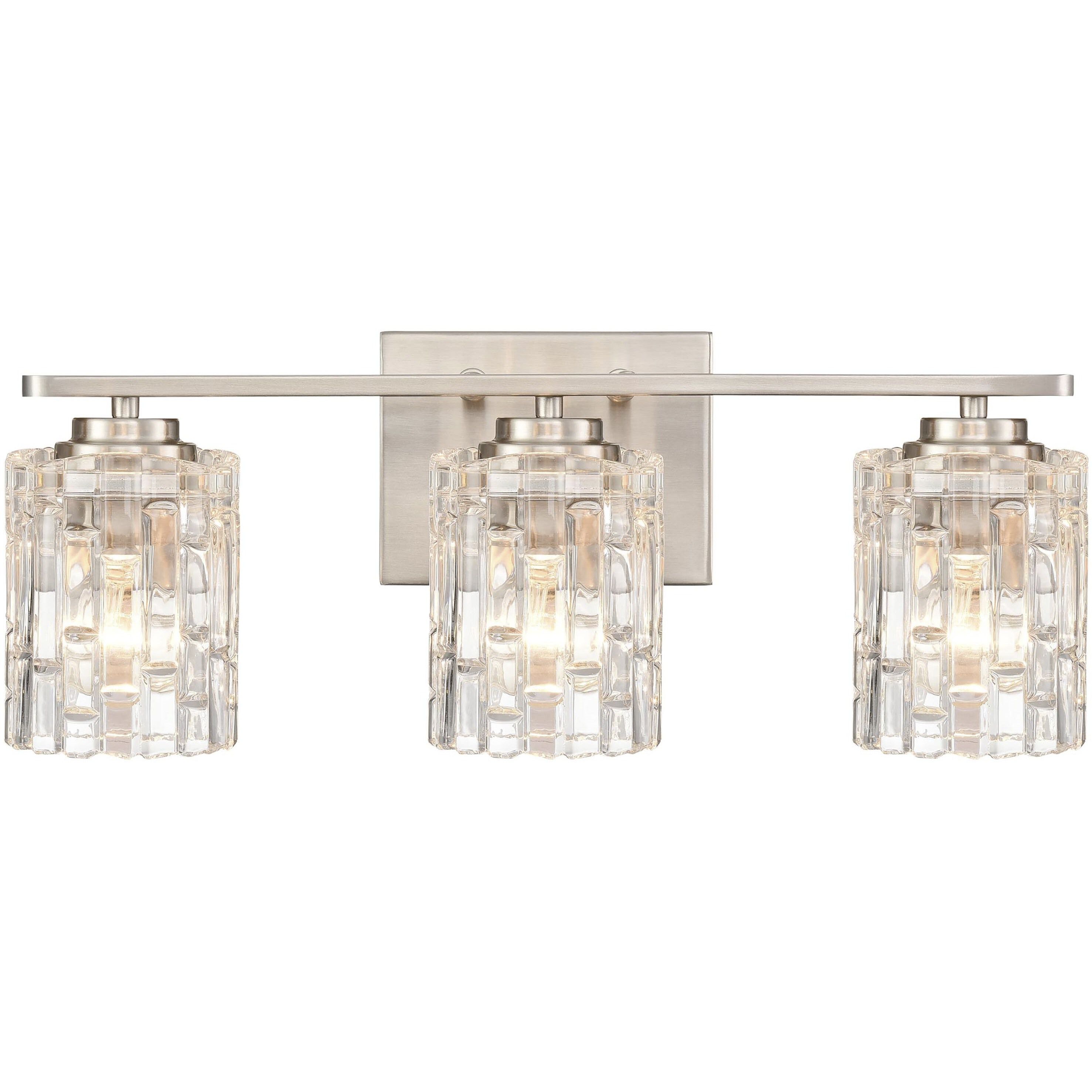 Cincinnati 3 Light 19 inch Satin Nickel Vanity Light Wall Light