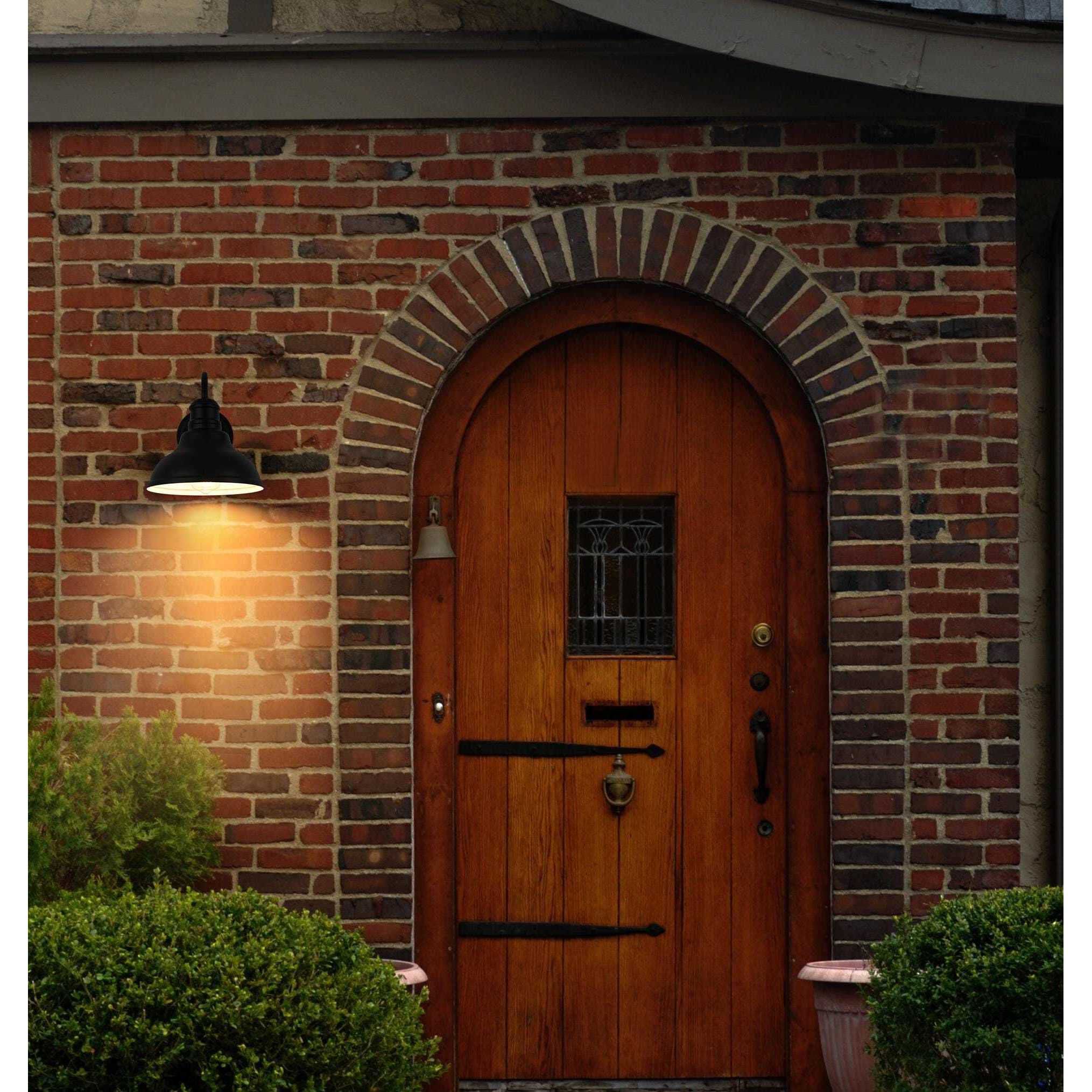 Callen 1 Light 10 inch Black Outdoor Wall Sconce