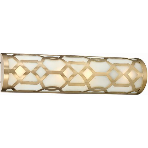 Jennings LED 24 inch Aged Brass Bathroom Vanity Light Wall Light