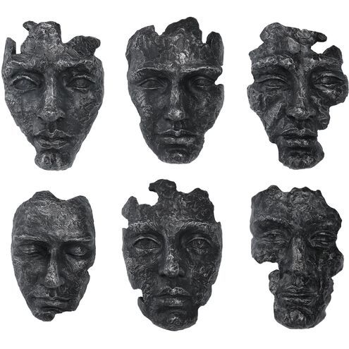 Self-Portrait Steel Gray Metallic Wall Decor