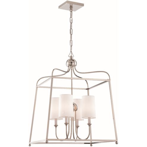 Sylvan 4 Light 21.5 inch Polished Nickel Chandelier Ceiling Light