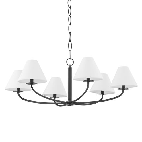 Stacey 6 Light 40 inch Old Bronze Chandelier Ceiling Light
