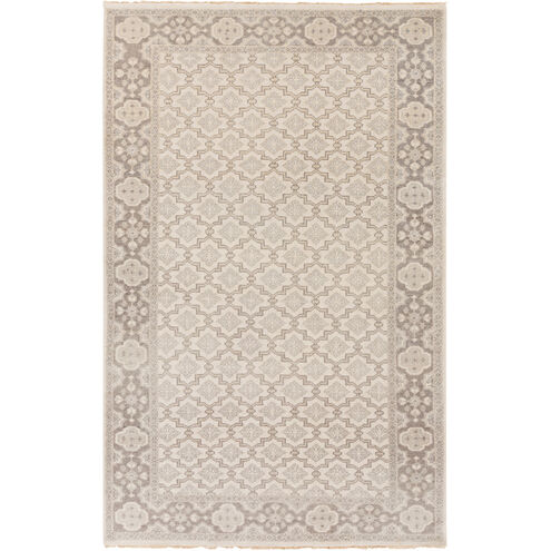 Cappadocia 66 X 42 inch Neutral and Green Area Rug, Wool