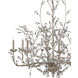 Crystal Bud 8 Light 33 inch Silver Granello Chandelier Ceiling Light, Large
