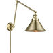 Briarcliff 30 inch 60.00 watt Antique Brass Swing Arm Wall Light, Franklin Restoration