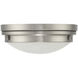 Lucerne 2 Light 13.25 inch Satin Nickel Flush Mount Ceiling Light, Essentials