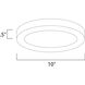 Wafer LED 10 inch Bronze Flush Mount Ceiling Light