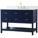 Sinclaire 48 X 22 X 34 inch Blue Vanity Sink Set