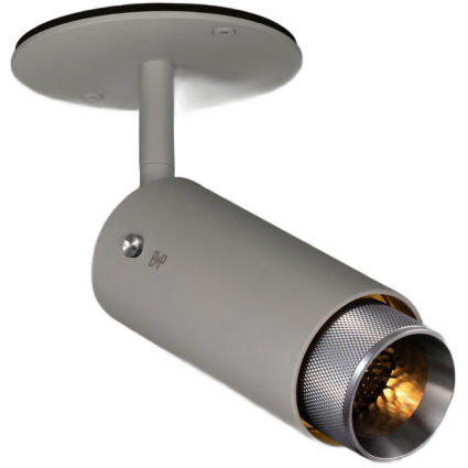 Exhaust Spot 1 Light 110-120 Stone / Steel Spotlight Ceiling Light