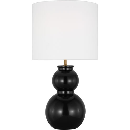 Drew & Jonathan Buckley 27.38 inch 9.00 watt Gloss Black Table Lamp Portable Light