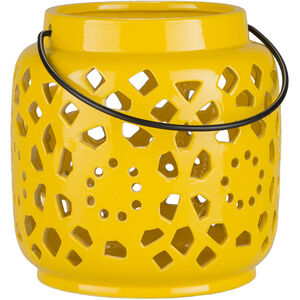 Avery 6.25 inch Mustard Outdoor Lantern in Small, Small