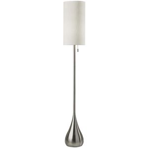 Christina 68 inch 100.00 watt Brushed Steel Floor Lamp Portable Light