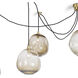 Molten Spider 6 Light 48 inch Natural Brass Chandelier Ceiling Light, Small
