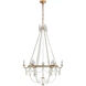 J. Randall Powers Sharon 6 Light 36 inch Gilded Iron Chandelier Ceiling Light, Medium