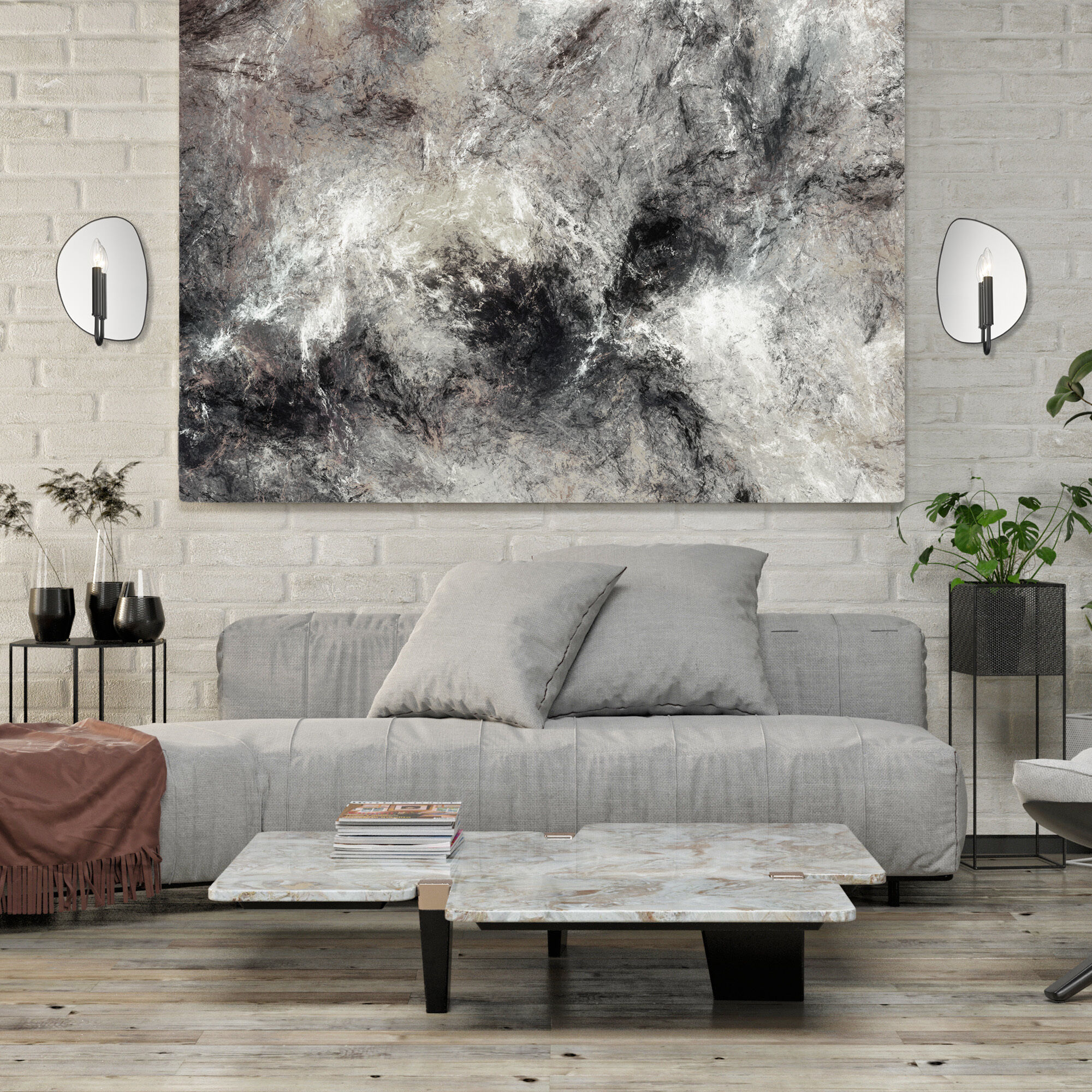 Tessa 1 Light 8.5 inch Matte Black Wall Sconce Wall Light