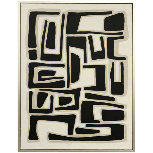 Overnight Black and Ivory with Cream Wall Art