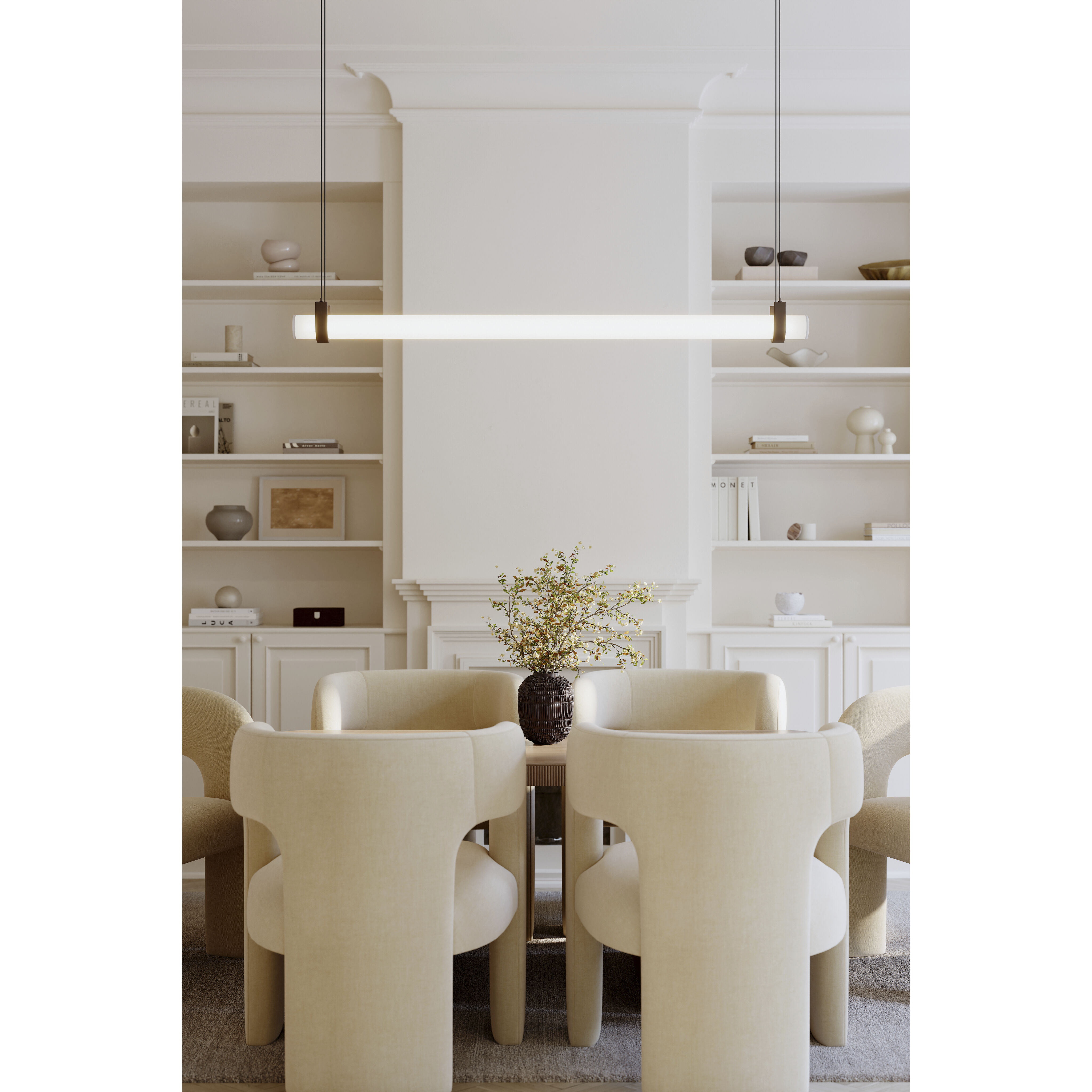 Sorelle LED 58 inch Dark Bronze Linear Chandelier Ceiling Light