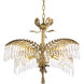 Hildebrandt 4 Light 25.59 inch Vintage Brass Chandelier Ceiling Light, Small