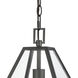 Tangent 1 Light 12 inch Matte Black Pendant Ceiling Light