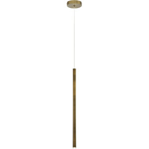 Navada LED 1 inch Antique Brass Pendant Ceiling Light in Antique Brass Gold, Medium