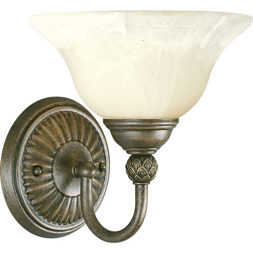 Savannah 1 Light 9 inch Burnished Chestnut Bath Vanity Wall Light