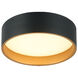 Novalee LED 12 inch Matte Black Flush Mount Ceiling Light