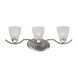 Signature 3 Light 25 inch Brushed Nickel Vanity Light Wall Light