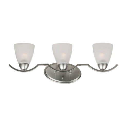 Signature 3 Light 25 inch Brushed Nickel Vanity Light Wall Light