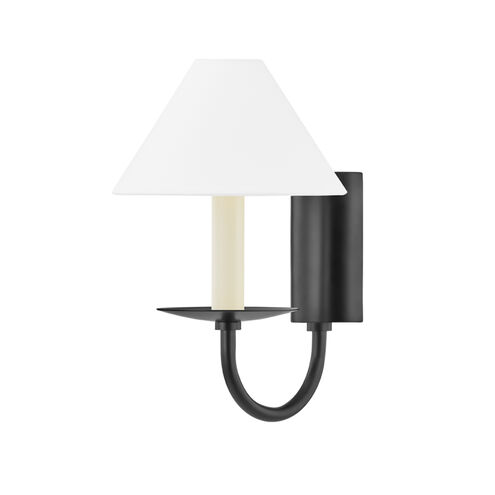 Lenore 1 Light Soft Black Wall Sconce Wall Light