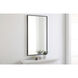 Monet 40 X 24 inch Black Wall Mirror