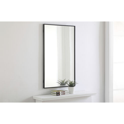 Monet 40 X 24 inch Black Wall Mirror