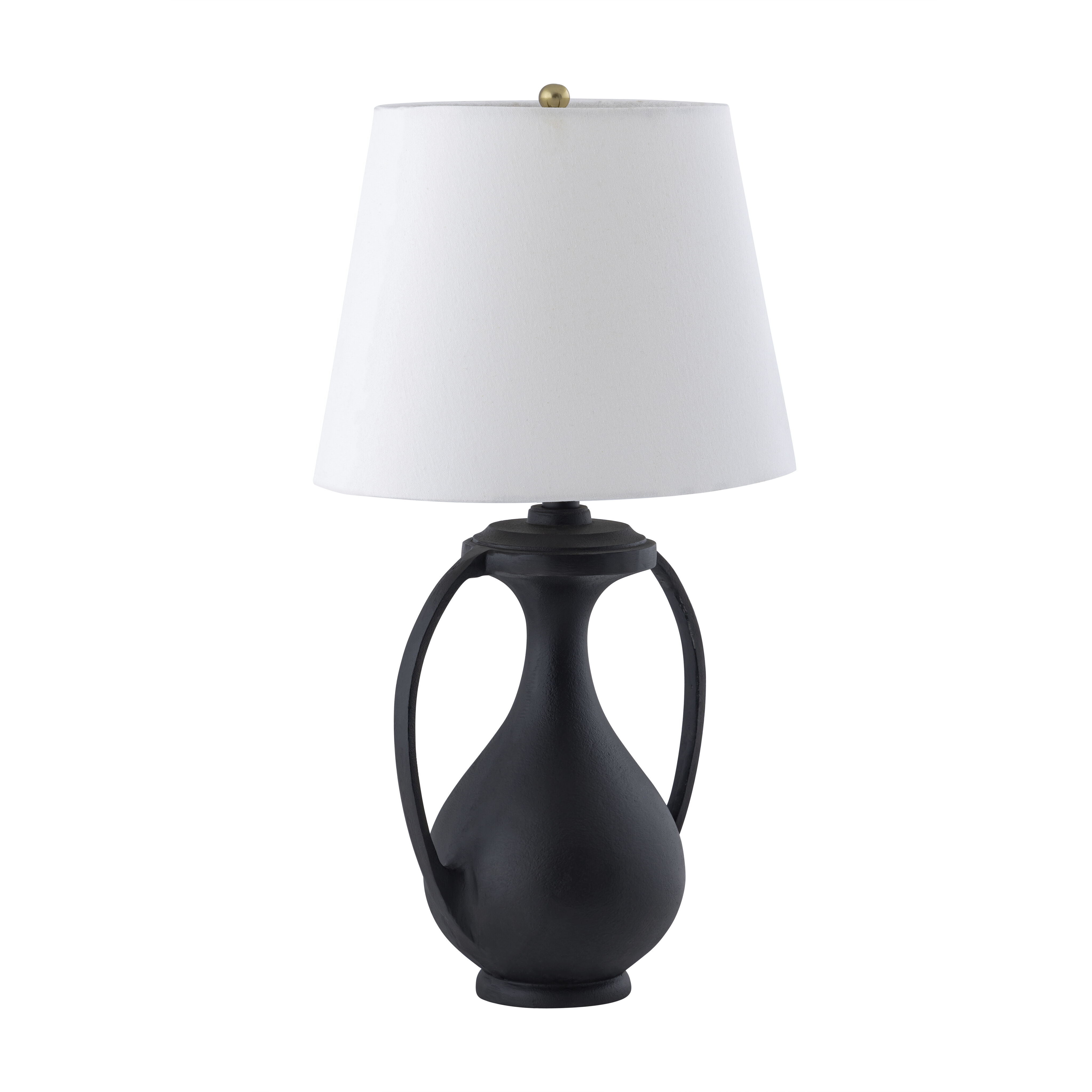 Anpell 25 inch 9 watt Black Table Lamp Portable Light