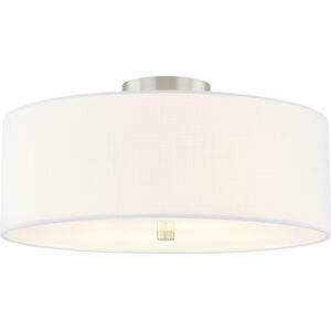 Textile Collection 4 Light 18.00 inch Semi-Flush Mount