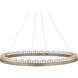 Pleiades LED 50.75 inch Contemporary Silver Leaf and Contemporary Silver Chandelier Ceiling Light