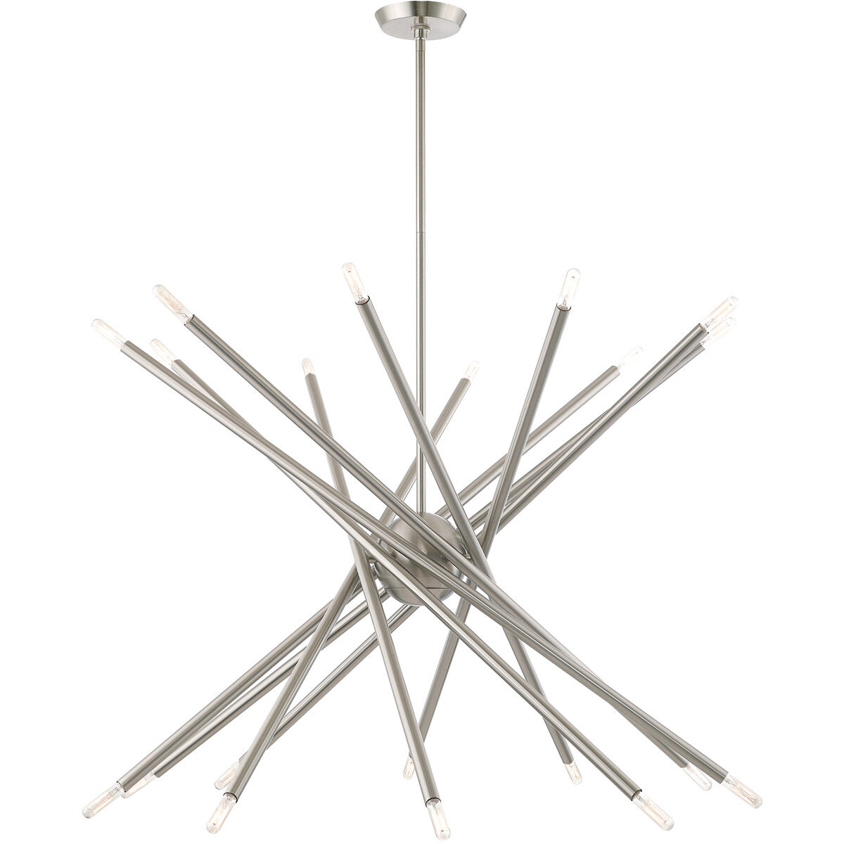 Soho 20 Light 38 inch Brushed Nickel Chandelier Ceiling Light