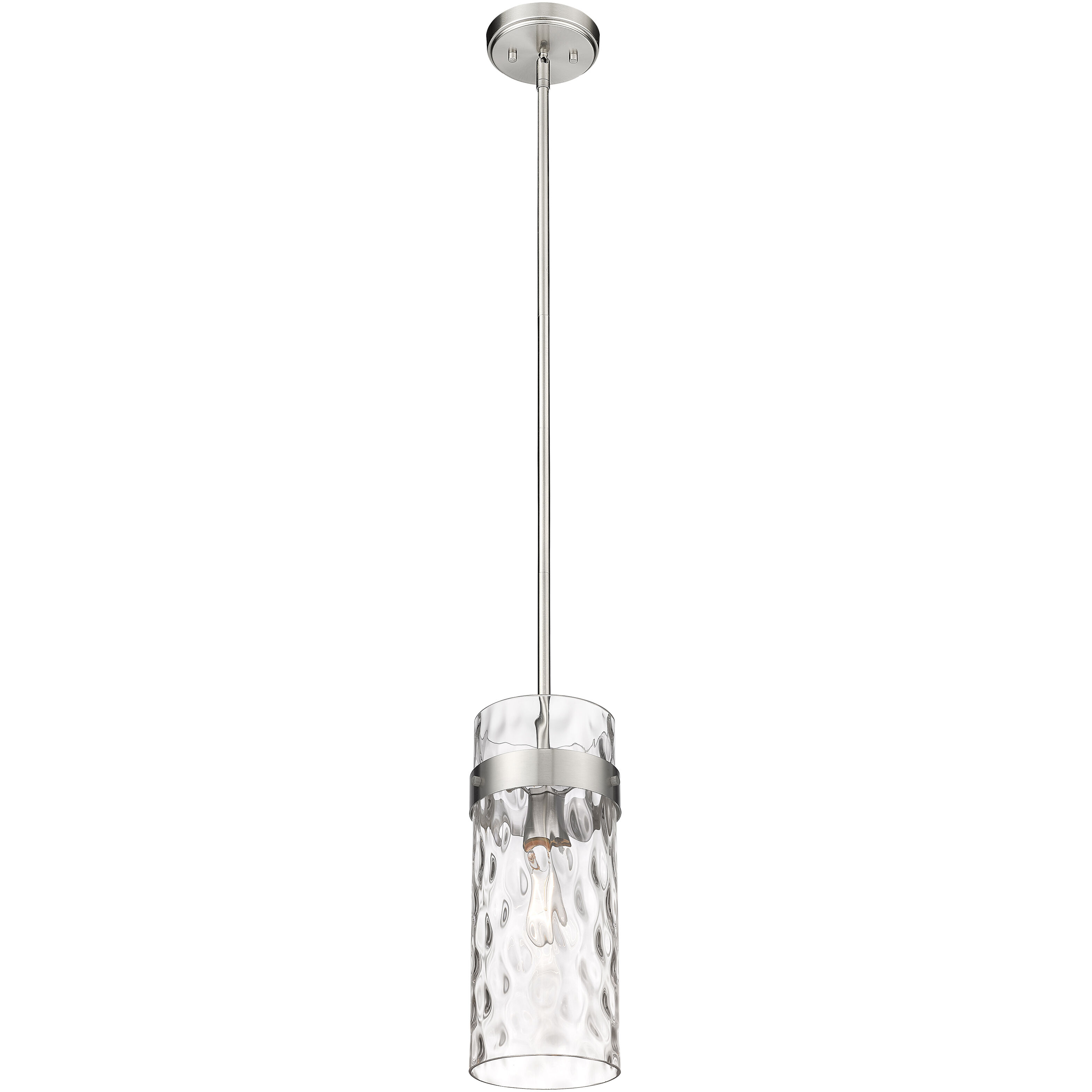 Fontaine 1 Light 6.25 inch Brushed Nickel Pendant Ceiling Light