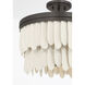 Briscade 6 Light 18 inch Dark Bronze Semi-Flush Mount Ceiling Light