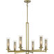Emmerham 6 Light 32 inch Soft Brass Chandelier Ceiling Light