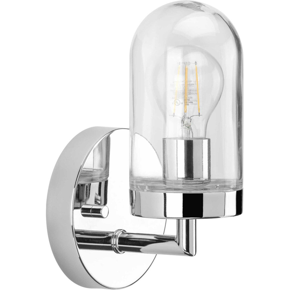 Signal 1 Light 5.13 inch Polished Chrome Bath Vanity Wall Light