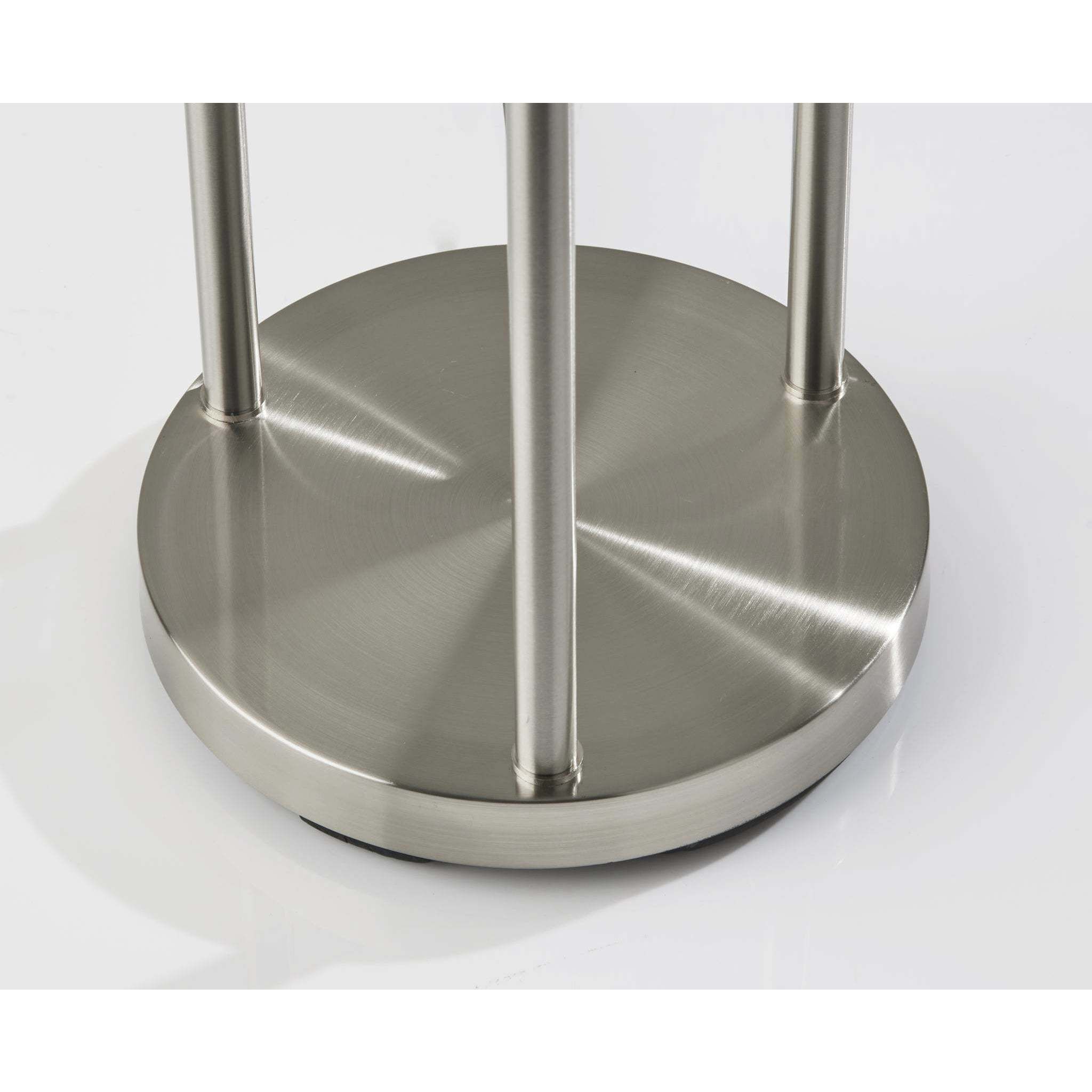 Bianca 63 inch 40.00 watt Brushed Steel Floor Lamp Portable Light, with Shelf