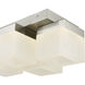 Cubic LED 9 inch Brushed Nickel Flush Mount Ceiling Light
