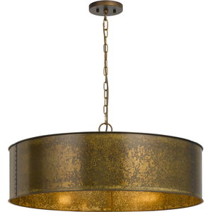 Rochefort 5 Light 30 inch Distress Gold Chandelier Ceiling Light