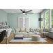 Gravity 60 inch Matte Black with Dark Gray Oak/Matte Black Blades Ceiling Fan