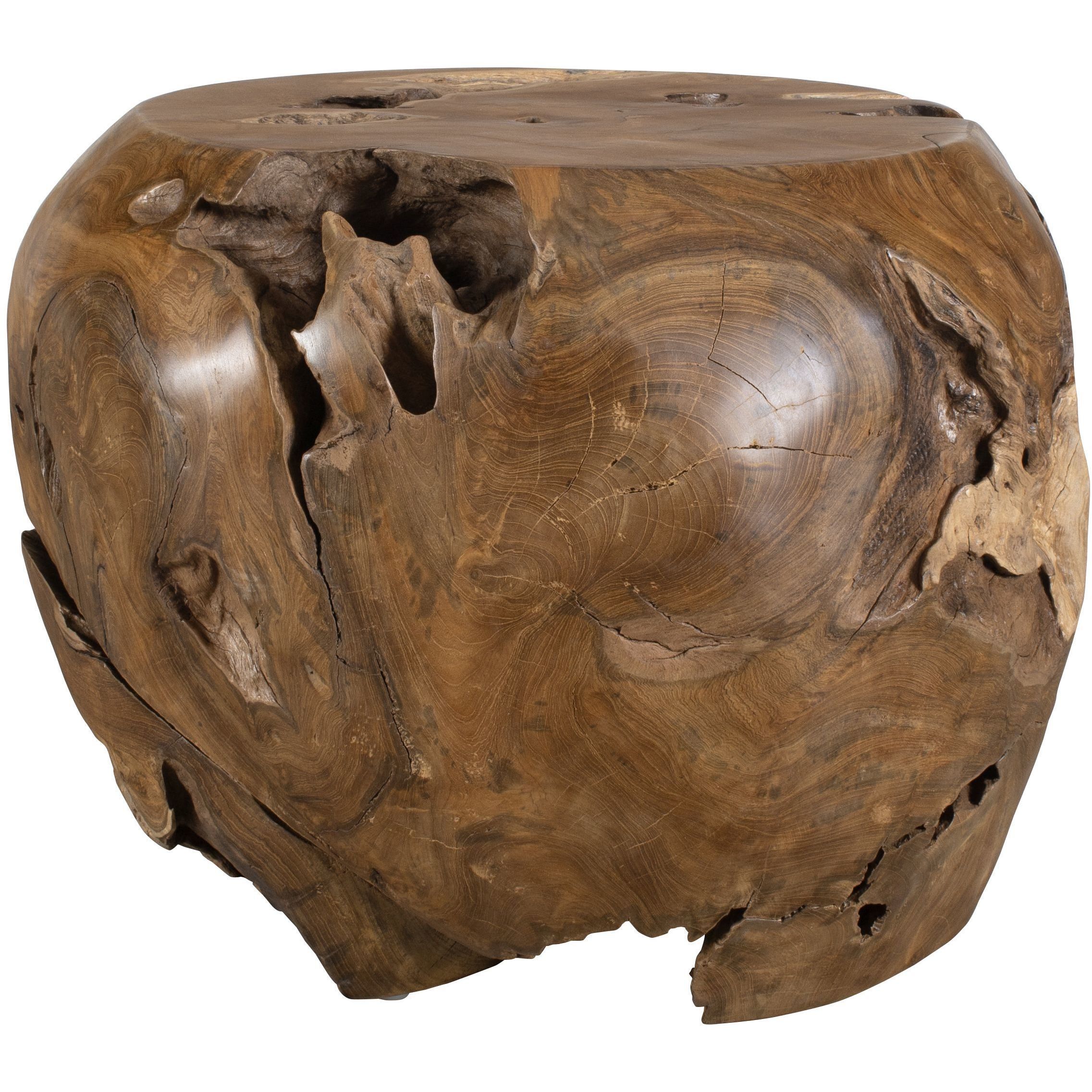 Sola 24.5 X 17.5 inch Natural Teak Outdoor Side Table